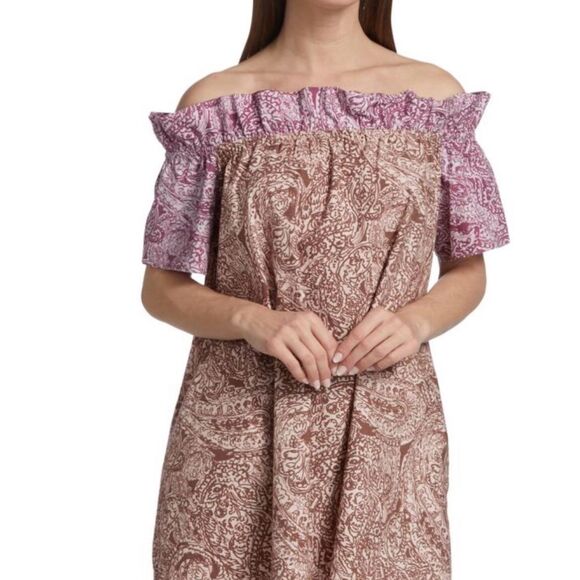Free People Off The Shoulder Mini Dress. - Picture 1 of 9